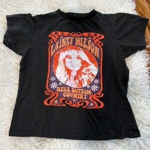 Kids Black Graphic T-Shirt